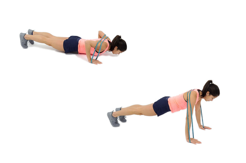 Resistance Band Push Ups Hit My Macros