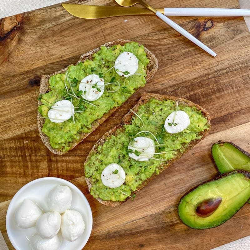 Avocado Mozzarella Toast