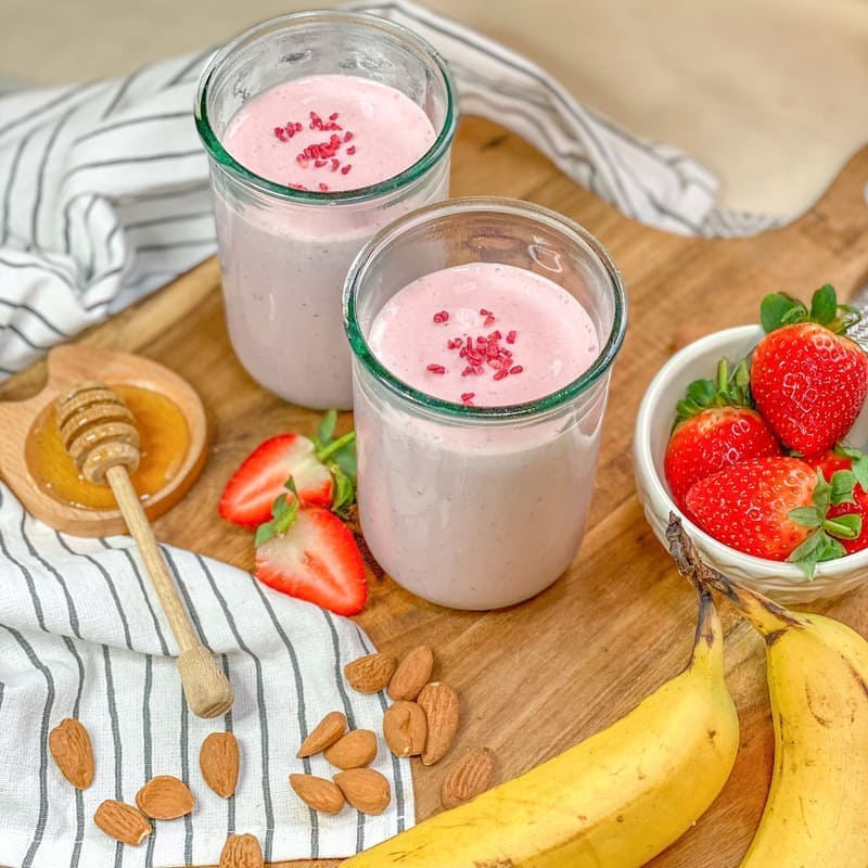 Banana, Strawberry Special Smoothie