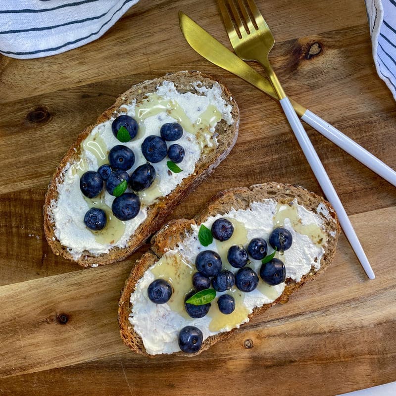 Blueberry Cream Toast