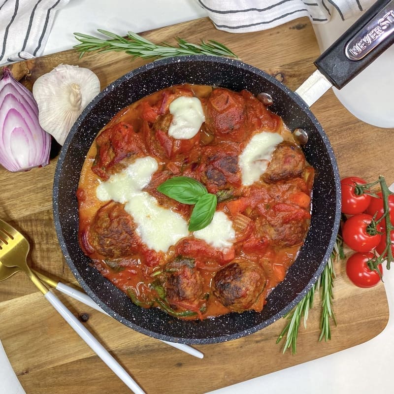 Cheesy Baked Turkey Meatballs