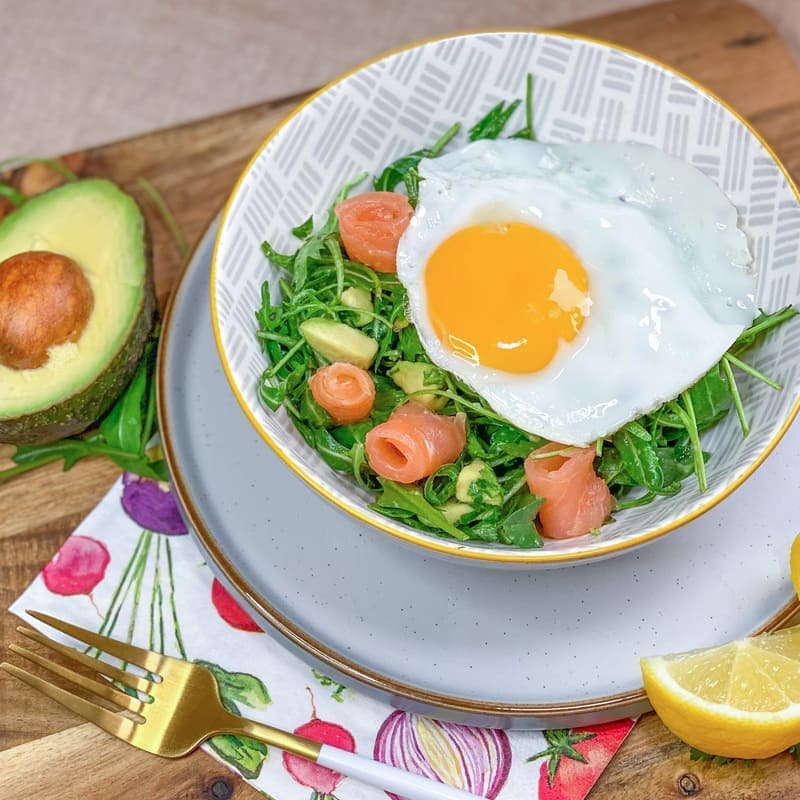 Egg, Avocado and Smoked Salmon Salad